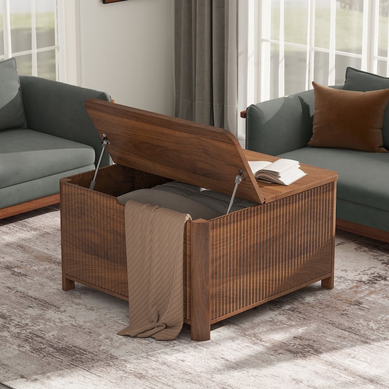 Squre Coffee Table with Large Capacity Storage