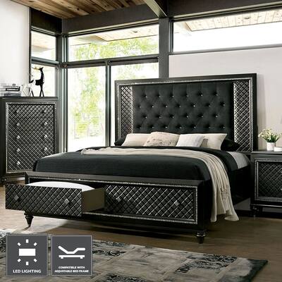 Dylan Queen Bed in Metallic Gray Finish