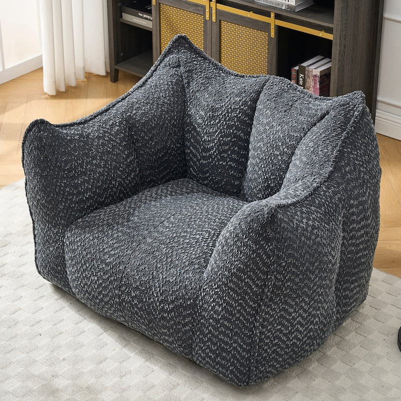 Lazy Bean Bag Chair with Arms for Living Room