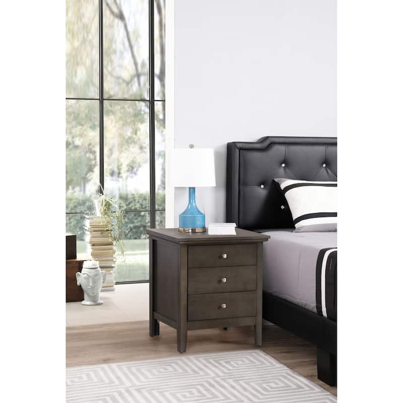 Hammond 3-drawer Wooden Nightstand