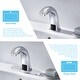 preview thumbnail 7 of 5, EPOWP Automatic Sensor Touchless Bathroom Sink Faucet with Deck Plate