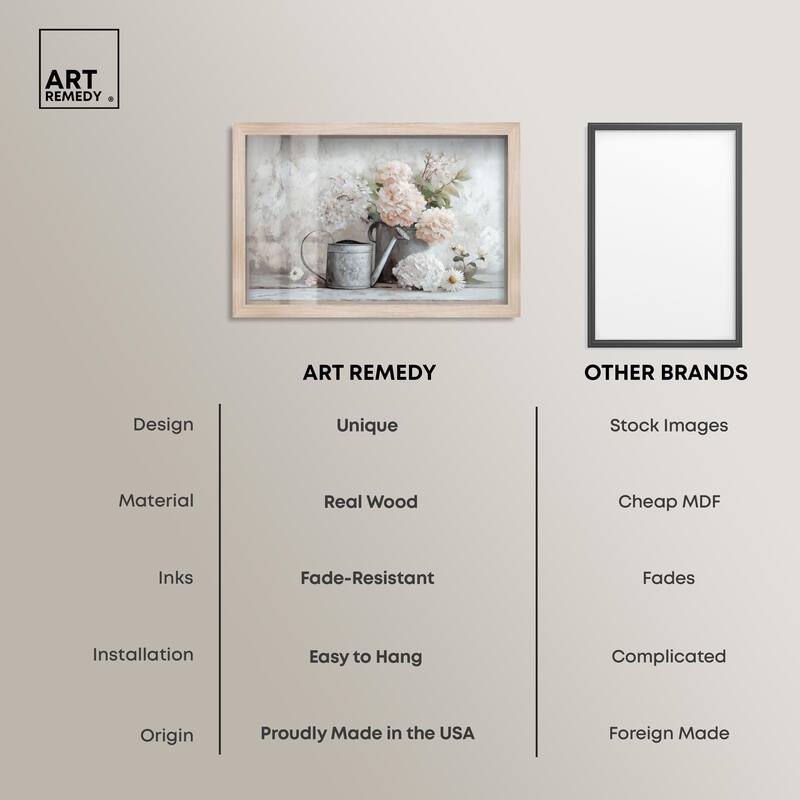 Can and White Blooms Shadowbox by Art Remedy