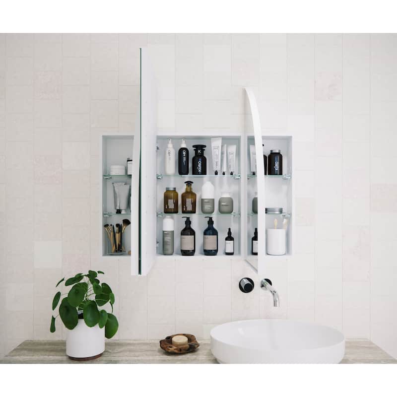 Three Door Steel Frame Arch Shape Medicine Cabinet