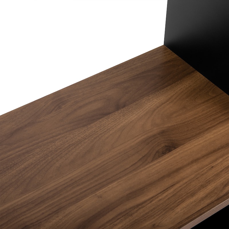 95.5" W Wall Unit Entertainment Center with Bookshelves for TVs up to 80", Modern TV Stand Media Console