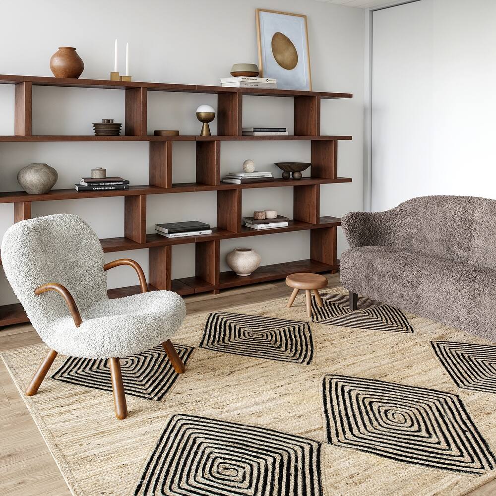 Axel Diamond Jute Area Rug