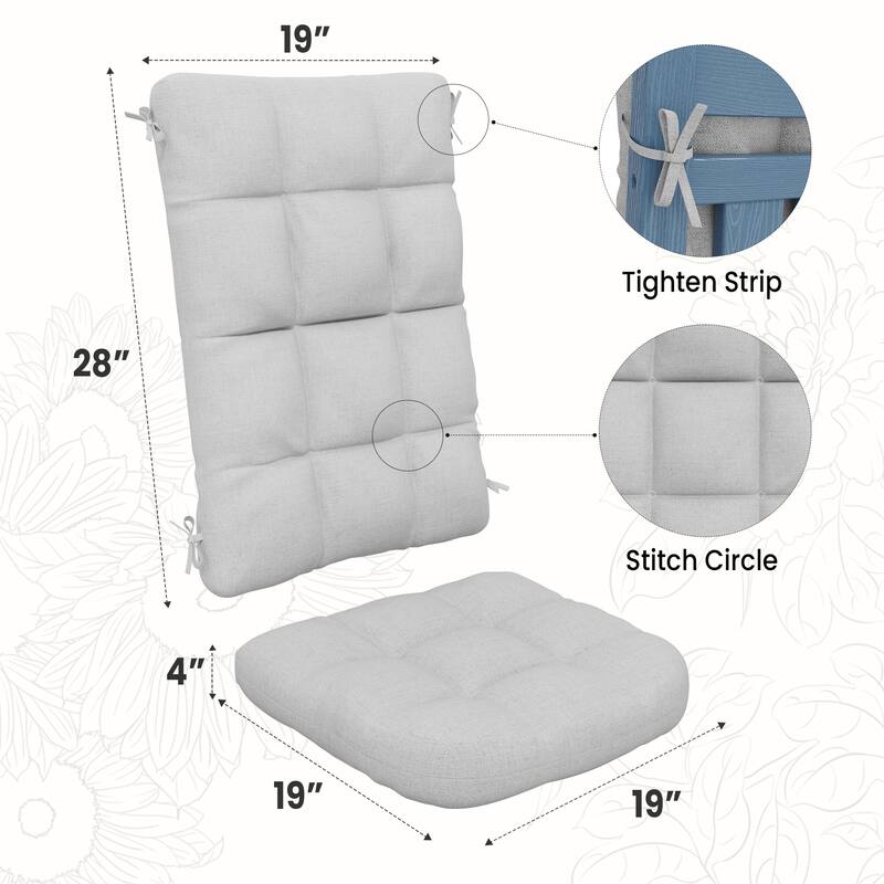 Outdoor Removable Rocking Chair Cushions Of Adirondack Chair