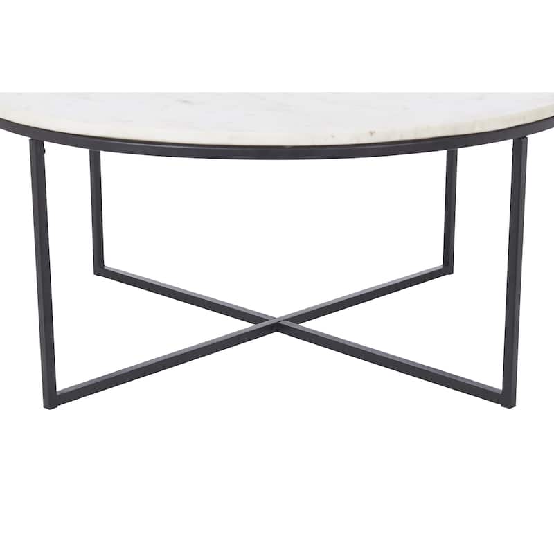 Renwil Livia Indoor Iron Table, Matte Black