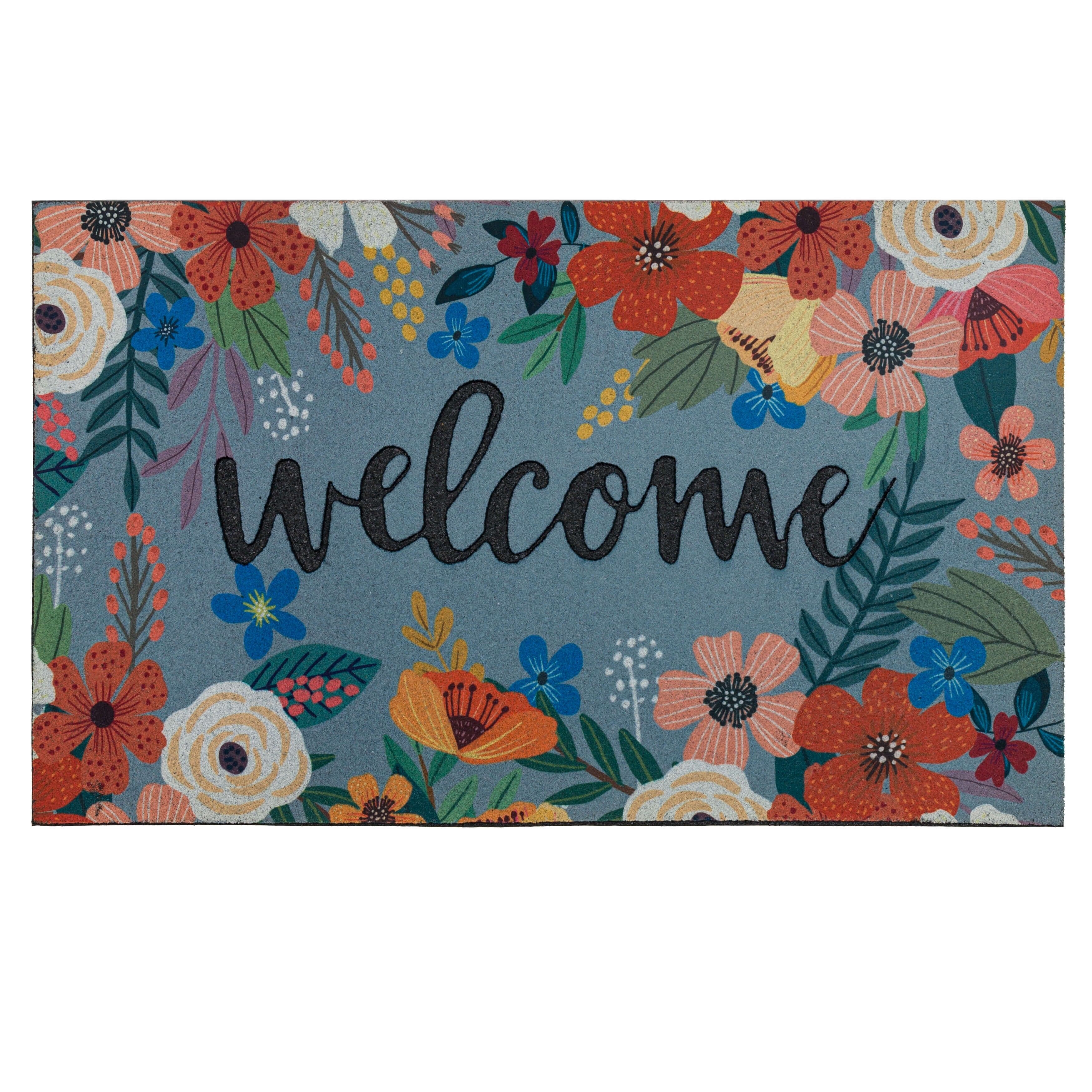 Mohawk Home Spring Sunset Welcome All Weather Recycled Rubber Door