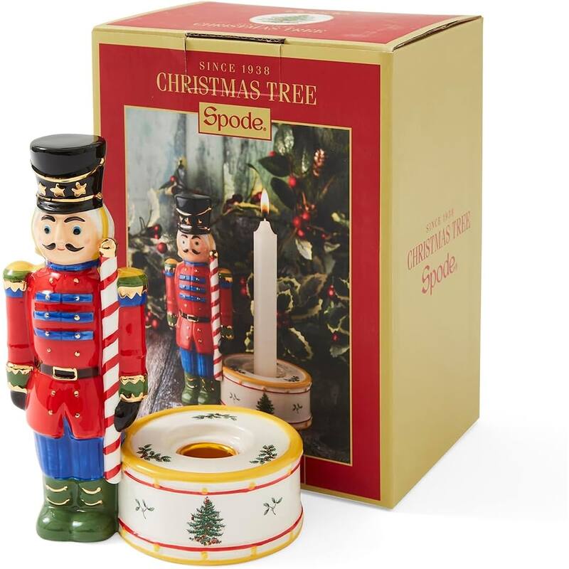Spode Christmas Tree Nutcracker Candle Holder 7 Inch 7 inch Bed Bath & Beyond 38452509