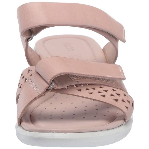 Shop Ecco Womens Felicia Peep Toe Casual Slide Sandals Overstock