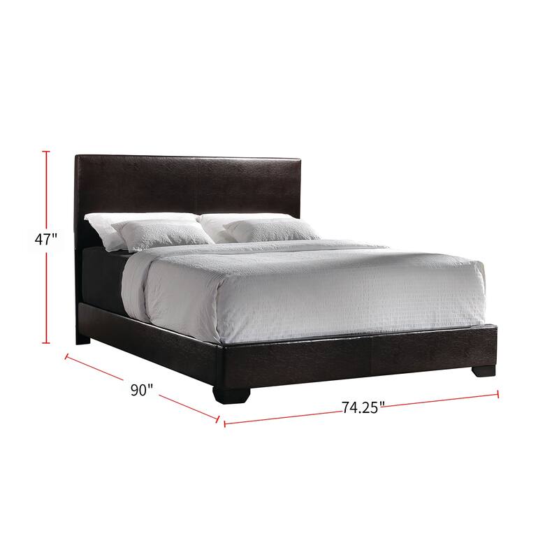 Faux Leather Upholstered Bed