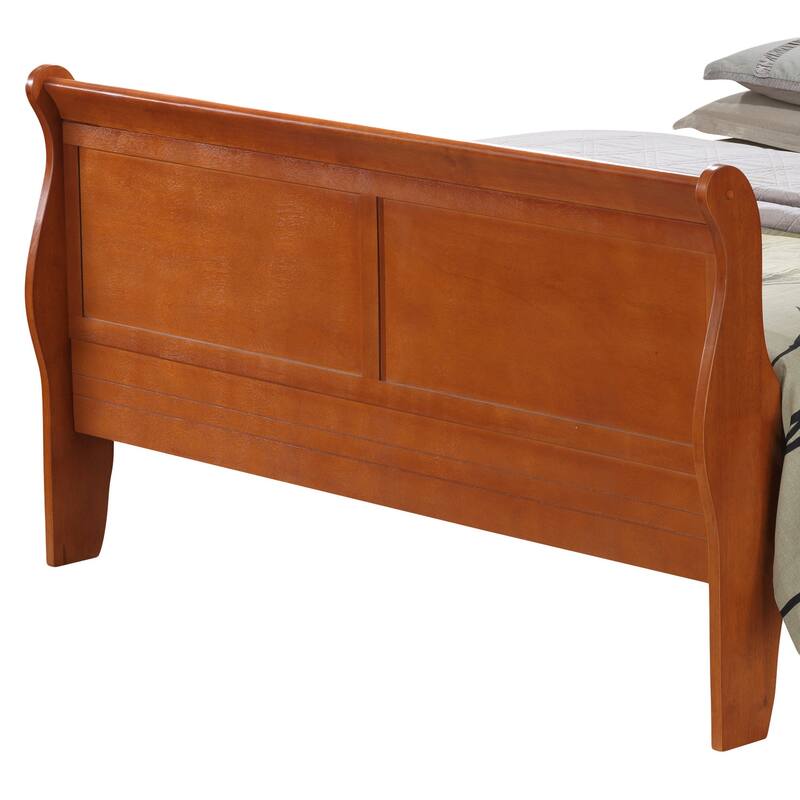 Queen Size Particle Board Traditional Platform Bed with Sturdy Support