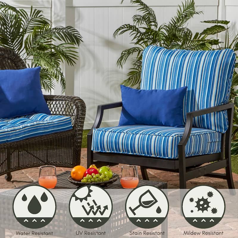 Premium Deep Seat Outdoor Cushion Set by Greendale Home Fashions (Cushions Only)