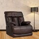 preview thumbnail 1 of 4, 38.5" W Electric Power Recliner Chair Faux Leather Reclining Chair with USB Ports Bedroom Living Room Home Theater Seating Brown