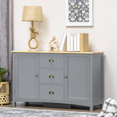 Kitchen Sideboard Buffet Cabinet with Drawers,Adjustable Shelves