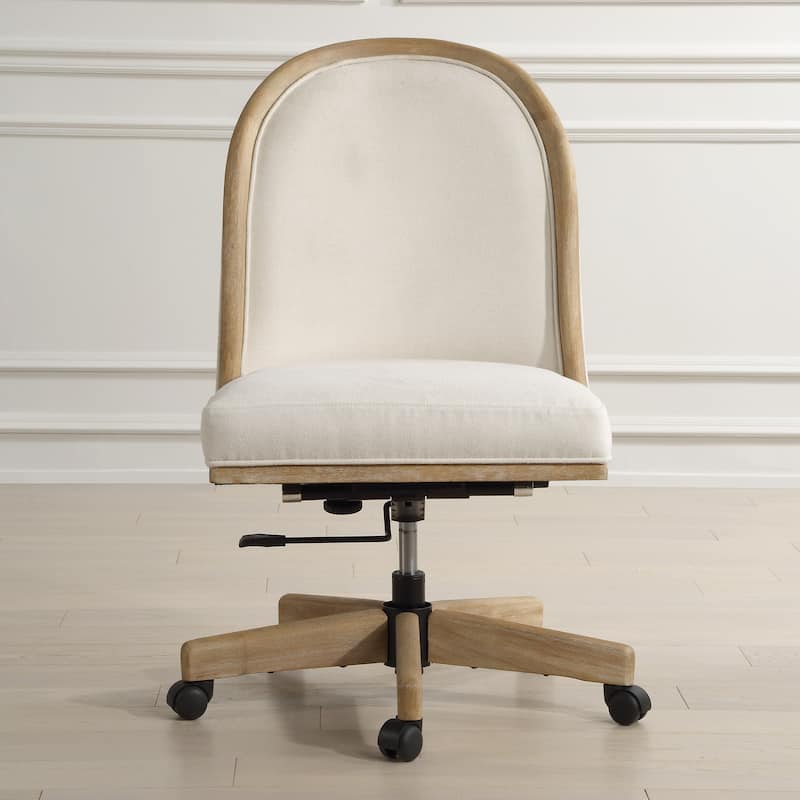 Uttermost 23799 Lithe 23" Wide Wood Framed Nylon, Polyester Swivel