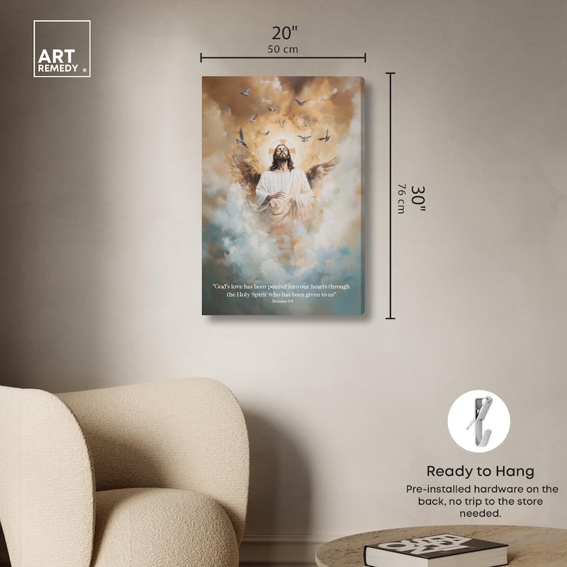 His Love Canvas by Art Remedy, Gallery Wrapped