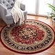 preview thumbnail 6 of 50, SAFAVIEH Lyndhurst Feryal Traditional Oriental Medallion Rug 10' x 10' Round - Red/Black