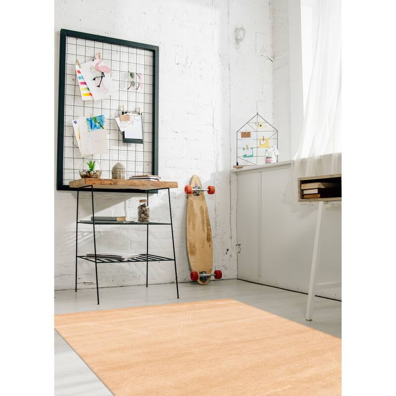 ECARPETGALLERY Hand-knotted Tangier Tan Wool Rug - 5'1 x 8'0