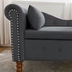 preview thumbnail 40 of 58, Velvet Lounge Chair with Storage & Pillow,Modern Upholstered benches for Living Room Bedroom Office