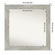 preview thumbnail 85 of 119, Dove Greywash Framed Non-Beveled Custom Wall Mirror, Bathroom Vanity Mirror Outer Size: 34 x 34