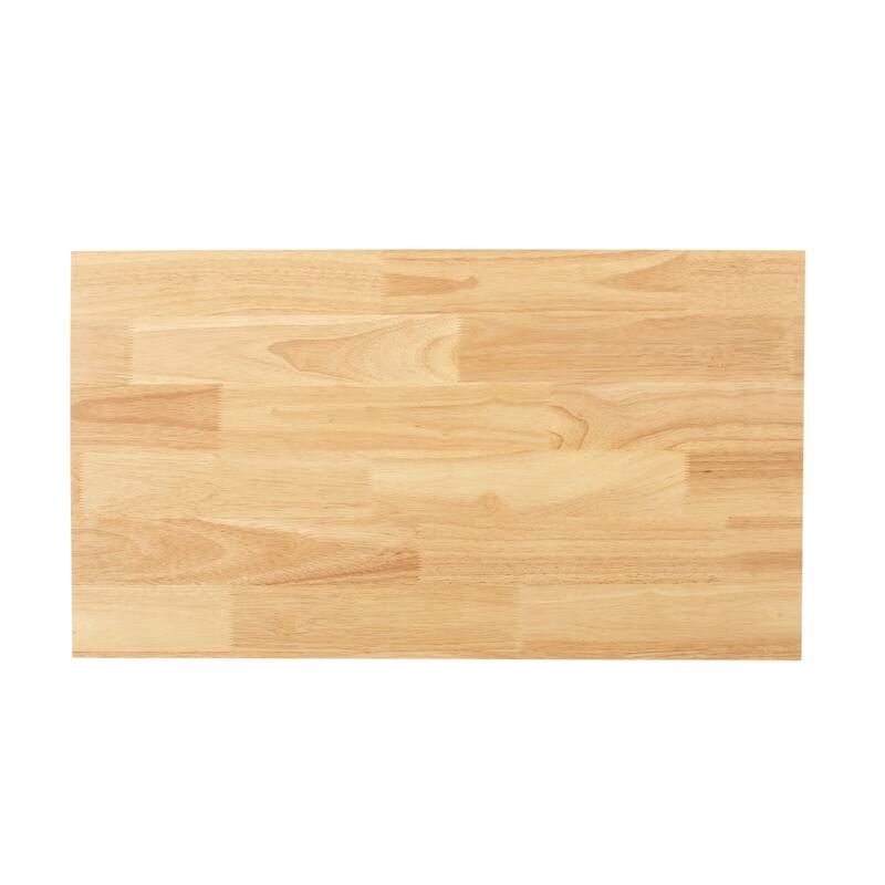 Modern Kitchen Island Cart with Durable Rubberwood Top with 2 Drawers