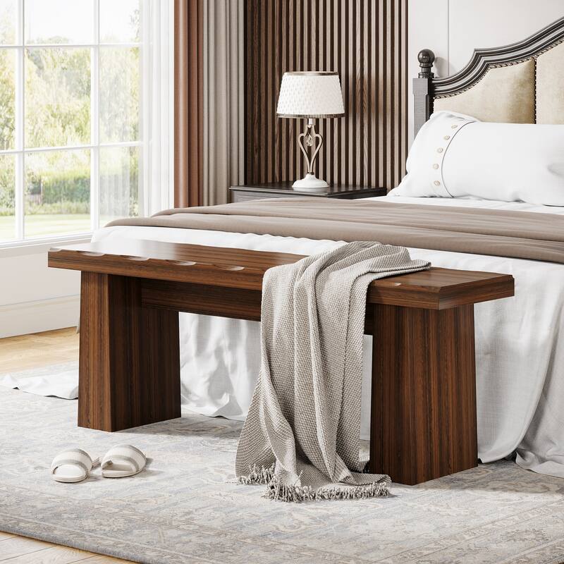 1Easylife 47-Inch Wood Entryway Bench Kitchen Dining Table Bench