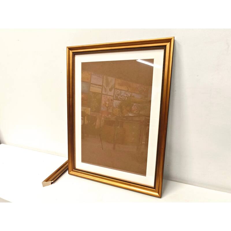 Solid Wood Picture Frame - Replaceable Canvas Art Frame with Organic Glass, Elegant Framed Wall Decor for Living Room