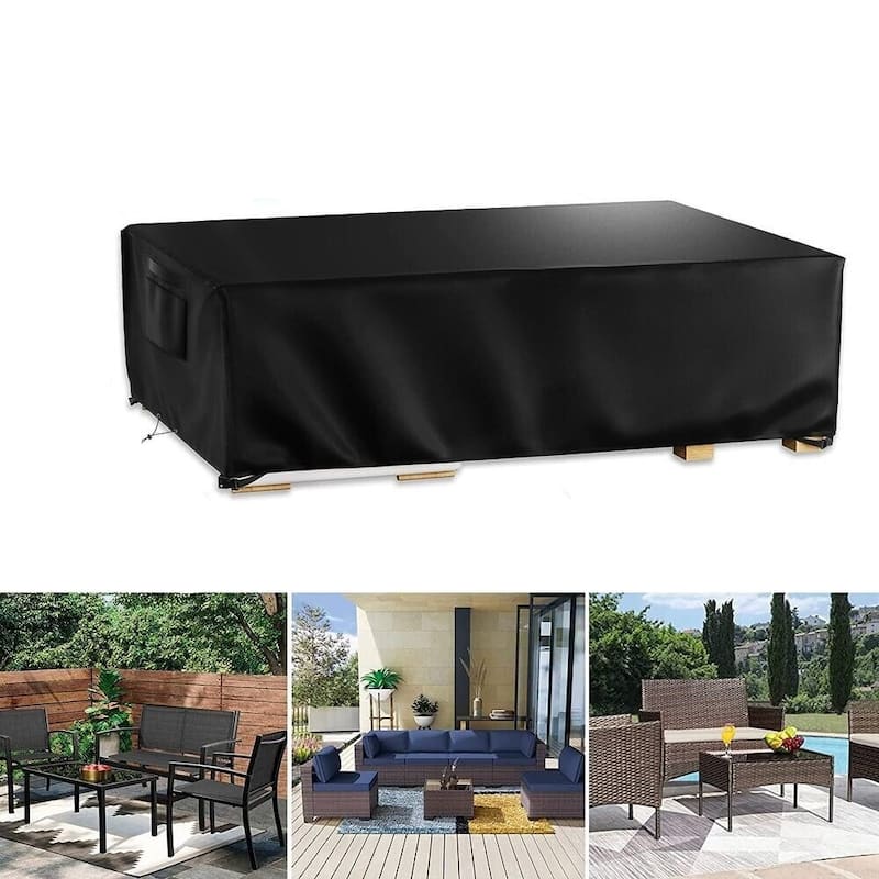 Outdoor Furniture Cover Oxford Cloth Waterproof,Tear, Age Resistant - 126"x126"x28"