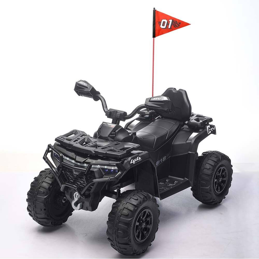 24V Kids Ride On Car with Bluetooth & LED Lights, Electric Off-Road Vehicle Battery Powered Electric Vehicle