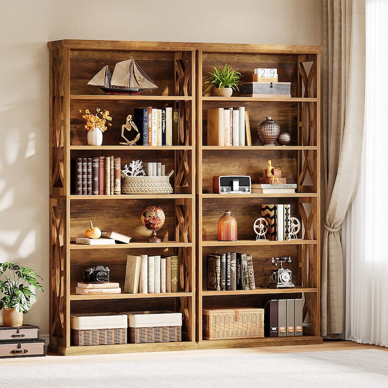 6-Tier Bookshelf, Freestanding Bookcase