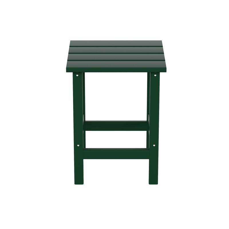 Laguna HDPE Eco-Friendly Outdoor Square Patio Side Table