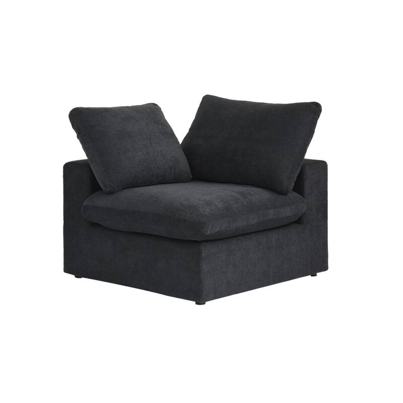 L-shape Linen Upholstered Sectional Sofa Couch