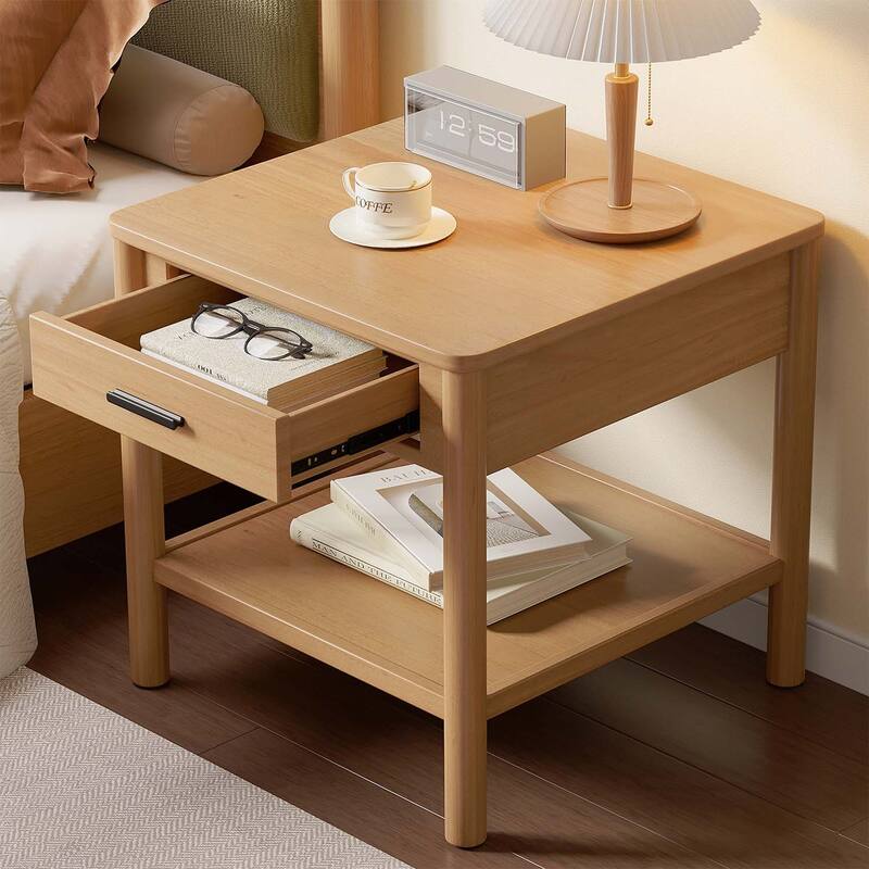 End Table with a Single Drawer,Ideal for Multiple Living Spaces