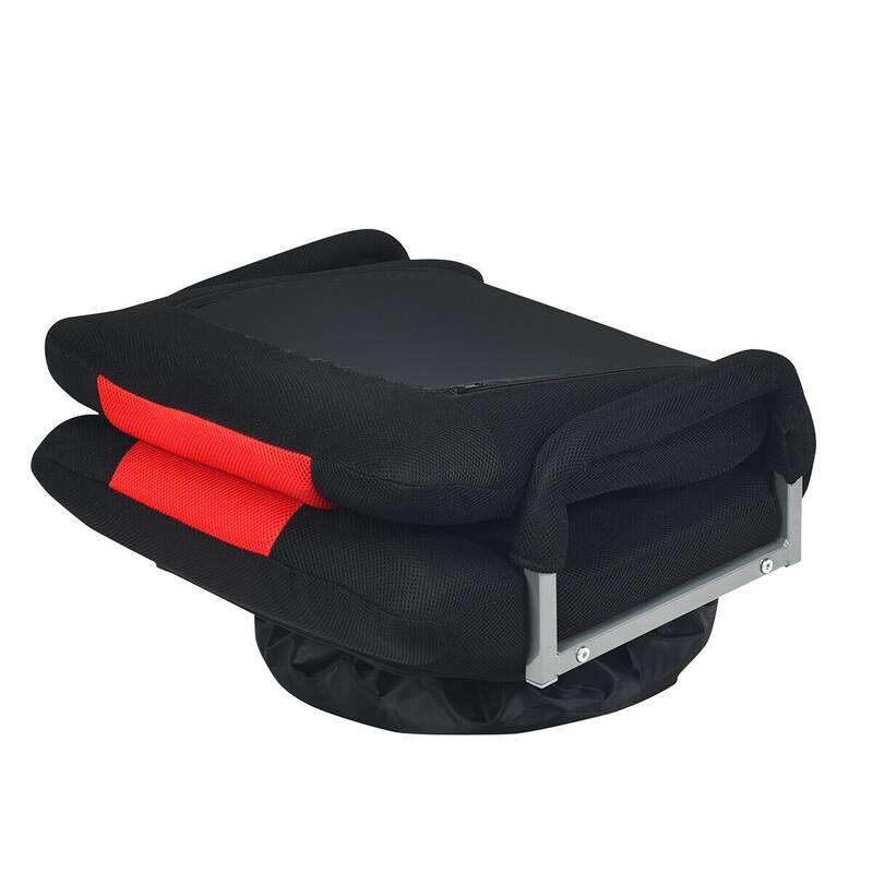 360-Degree Swivel Gaming Floor Chair with Foldable Adjustable Backrest