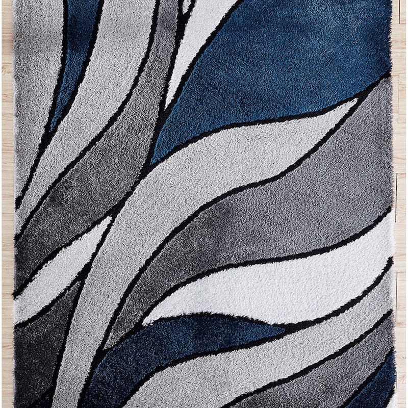 Soft Pile Hand Tufted Shag Indoor Area Rug（24" x 36"） - 2' x 3' Oval