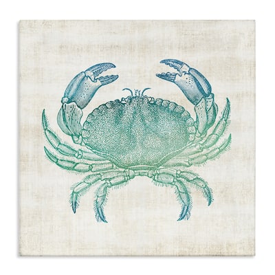 Stupell Ombre Crab Impression Canvas Wall Art Design By Susan Arnot