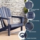 preview thumbnail 45 of 156, Aderson Outdoor Poly Adirondack Chair With Ottoman And Side Table 12-Piece Set