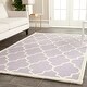 preview thumbnail 8 of 131, SAFAVIEH Handmade Cambridge Maybell Moroccan Trellis Wool Rug 3' x 5' - Lavender/Ivory