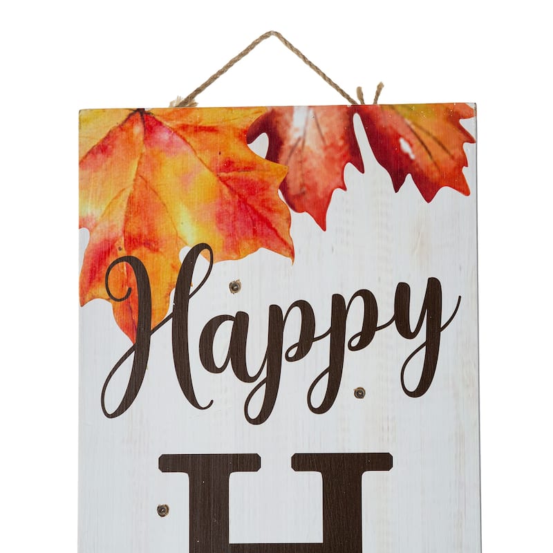 Glitzhome 42"H Fall Lighted Wooden Porch Sign