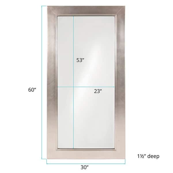 Allan Andrews Millennium Silver Large Mirror - Silver/Champagne - A