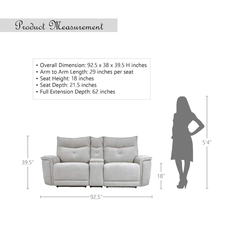 Avenue Power Double Reclining Loveseat