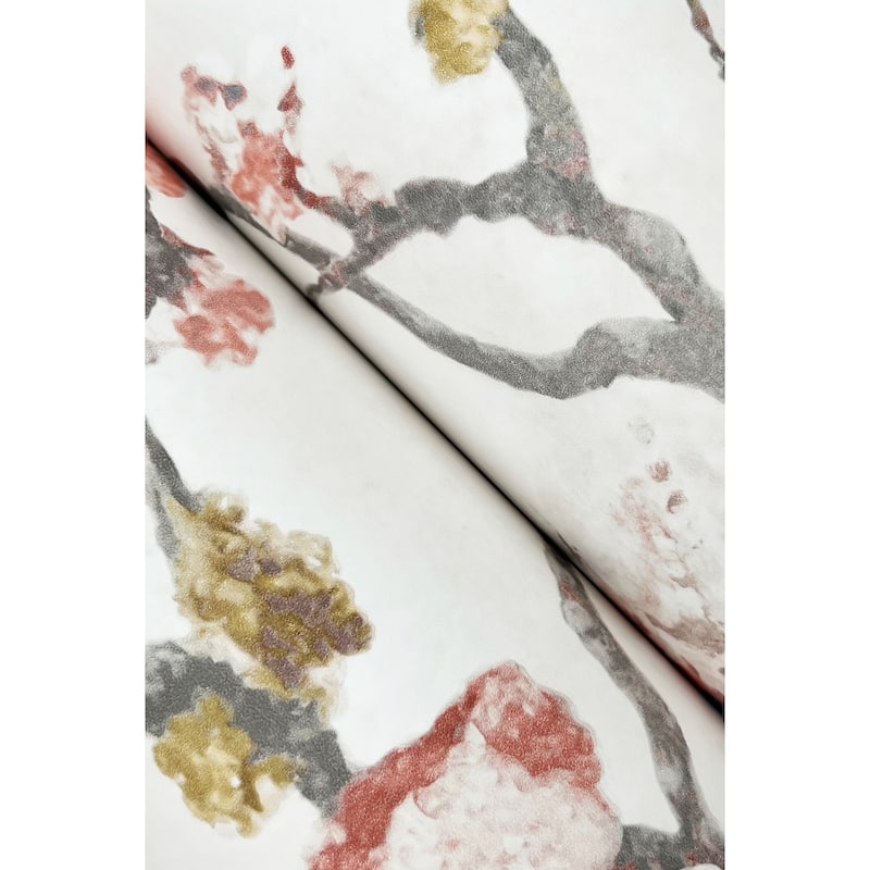 Riverside Avril Chinoiserie 27 In W X 27 Ft L Wallpaper