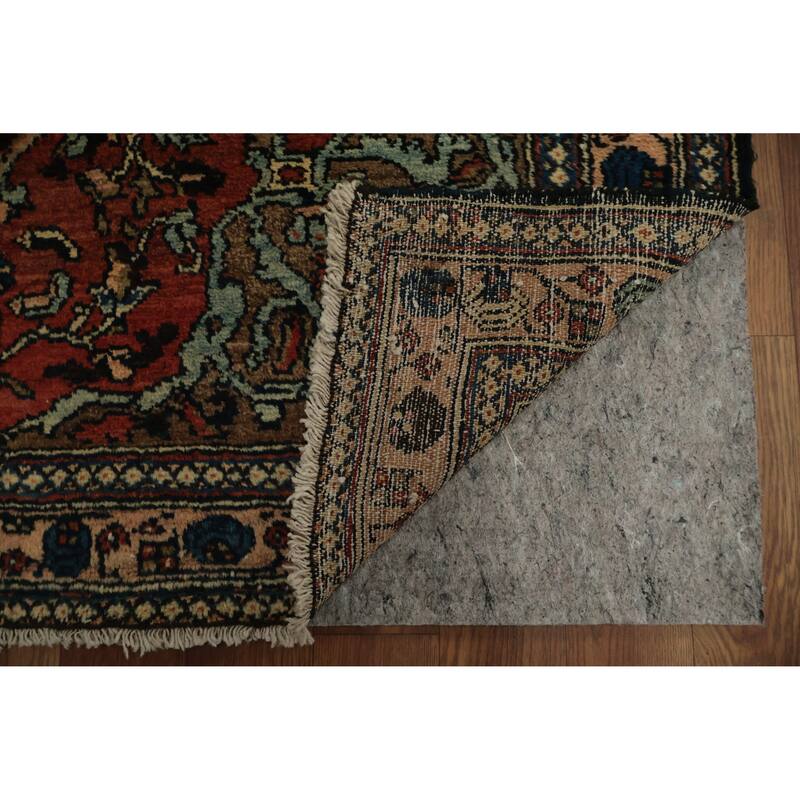 Hand Knotted Oriental 100% Wool Carpet Traditional Floral Oranges & Rust Hamedan Area Rug - 5' 0'' X 3' 6''
