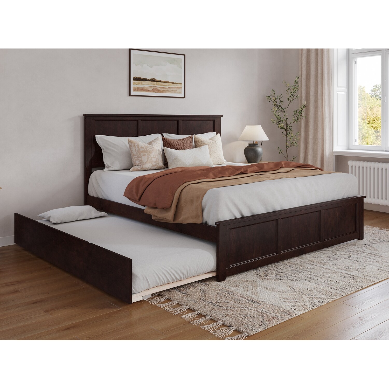 Homer Tufted Upholstered Panel Bed