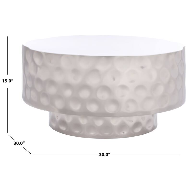 SAFAVIEH Couture Janalee Steel Coffee Table - 30"W x 30"D x 15"H