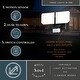 preview thumbnail 2 of 15, VAXCEL 2-Head Black Motion Sensor Dusk to Dawn Outdoor Security Flood Light with GFCI Outlet , Adjustable LED Heads