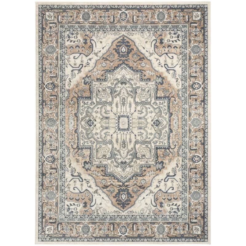 Nourison Concerto Indoor only Persian Area Rug - Ivory Taupe - 3' 9" x 5' 9"