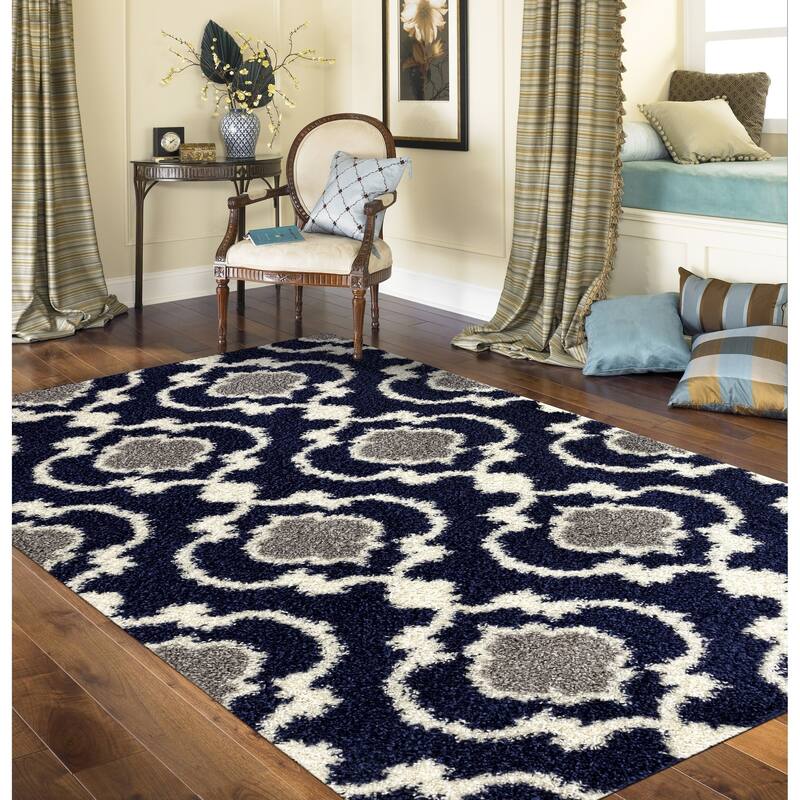 Porch & Den Touro Trellis Shag Area Rug