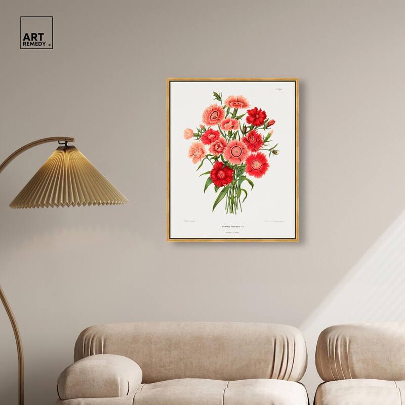 Rainbow Pink Flower by Wendel Canvas by Art Remedy